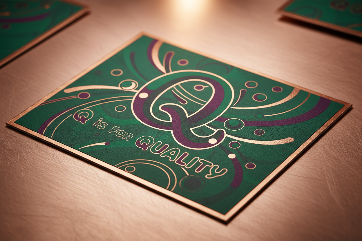 Letter Q Card