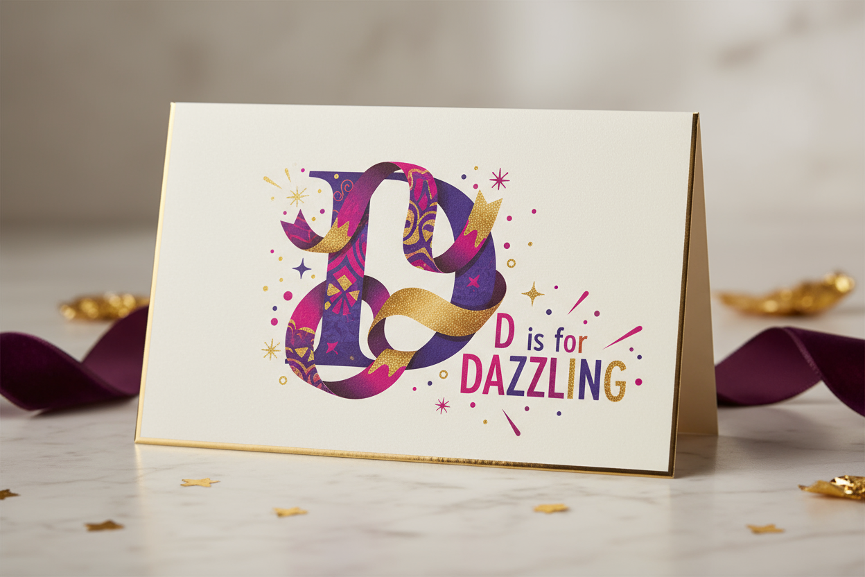Letter D Card