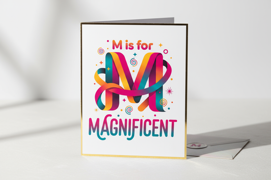 Letter M Card