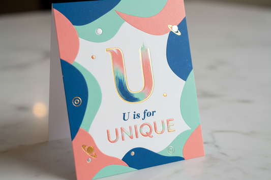 Letter U Card