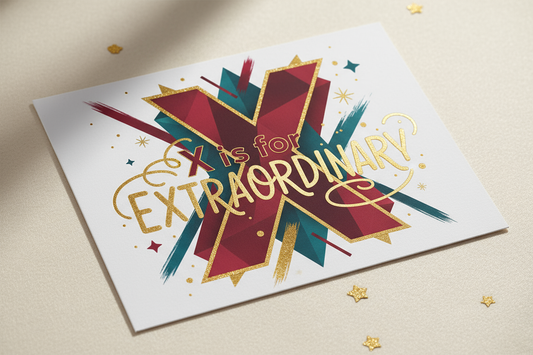 Letter X Card