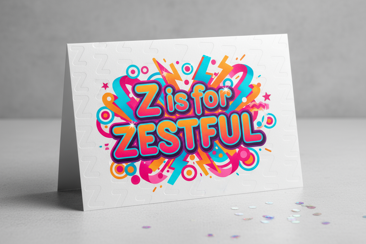Letter Z Card